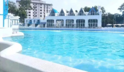 【從化溫泉】希臘風客房，￥638住從化圣托利溫泉莊園，高級客房+私家泡池+愛琴海西餐廳2大1小自助早餐+恒溫泳池+親子戲水池，盡情享受養生度假